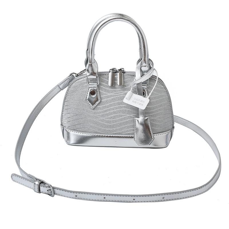 Silver Charm Illuminates Fashion Shining Silver Tone Silver Style Elegant Magic Exquisite Shell Bag Women's Bag Handbag