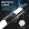 Waterproof LED Flashlight with Hook USB Rechargeable Bike Light Magnetic Zoom Torch  Riding