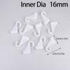 10Pcs Plastic Thickening Hook For Suit Locker Shelf Wardrobe Hook Fittings Diy Party Supplies Children Tent Game Room Joints