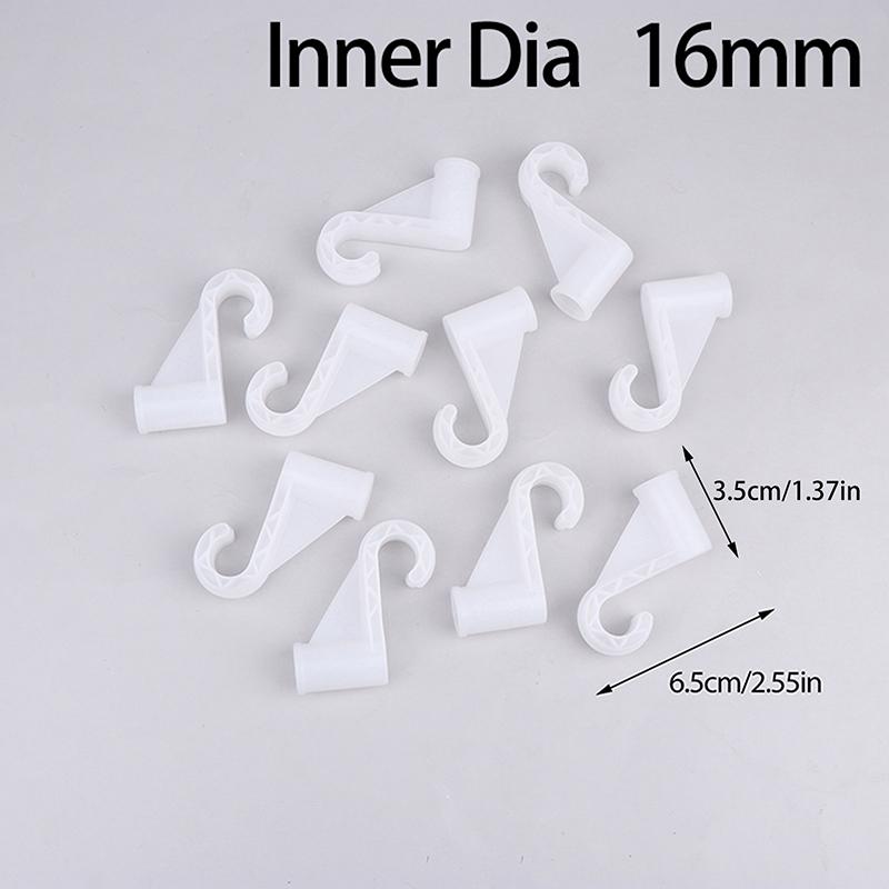 10Pcs Plastic Thickening Hook For Suit Locker Shelf Wardrobe Hook Fittings Diy Party Supplies Children Tent Game Room Joints