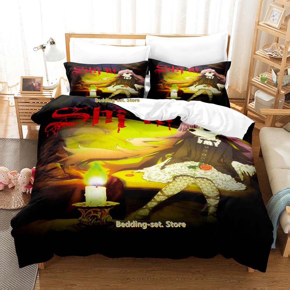 Comforter New Shiki Bedding Set Single Twin Full Queen King Size Bed Set Adult Kid Bedroom Three-Piece Suits Personality Anime Bed Sh