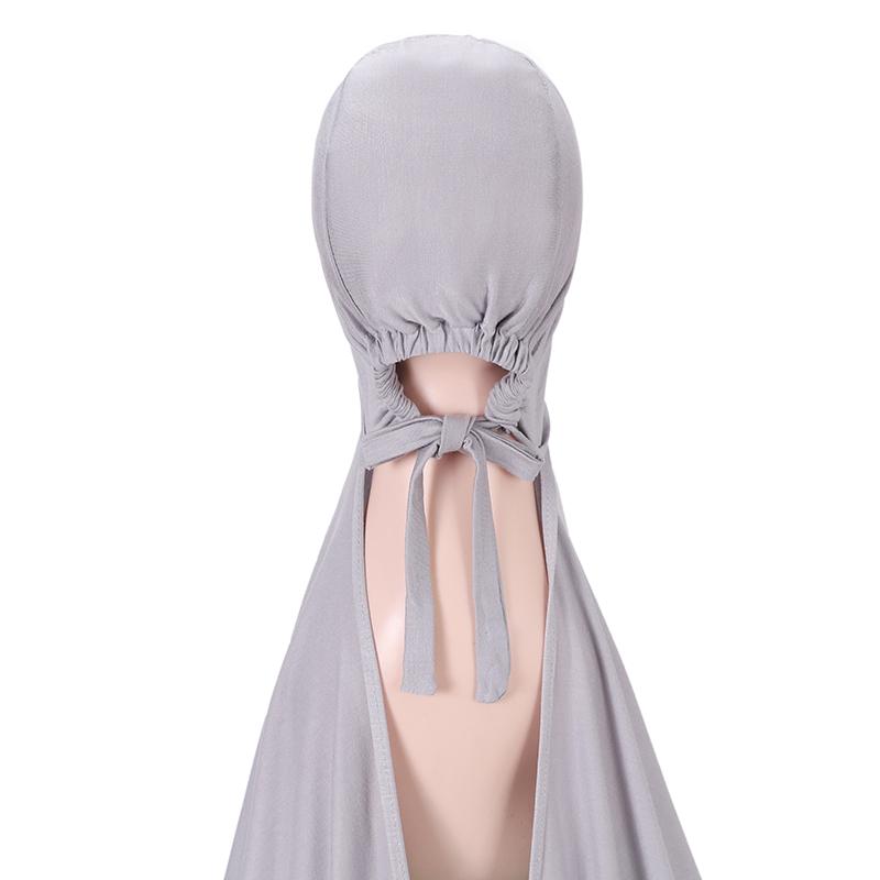 Muslim Modal Adjustable Scarf Rope Cap Jersey Lnstant Hijab Soft Turban Plain Shawl Solid Headband Wraps Foulard Femme