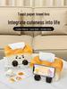 Cute Toast Ceramic Tissue Box & Phone Holder - Creative Pull-out Napkin Paper Box for Living Room & Dining Table