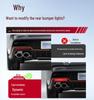 Nissan Qashqai, Kicks, Classic, Sylphy, Livina, Bluebird, Terra Rear LED Brake Light/Fog Light