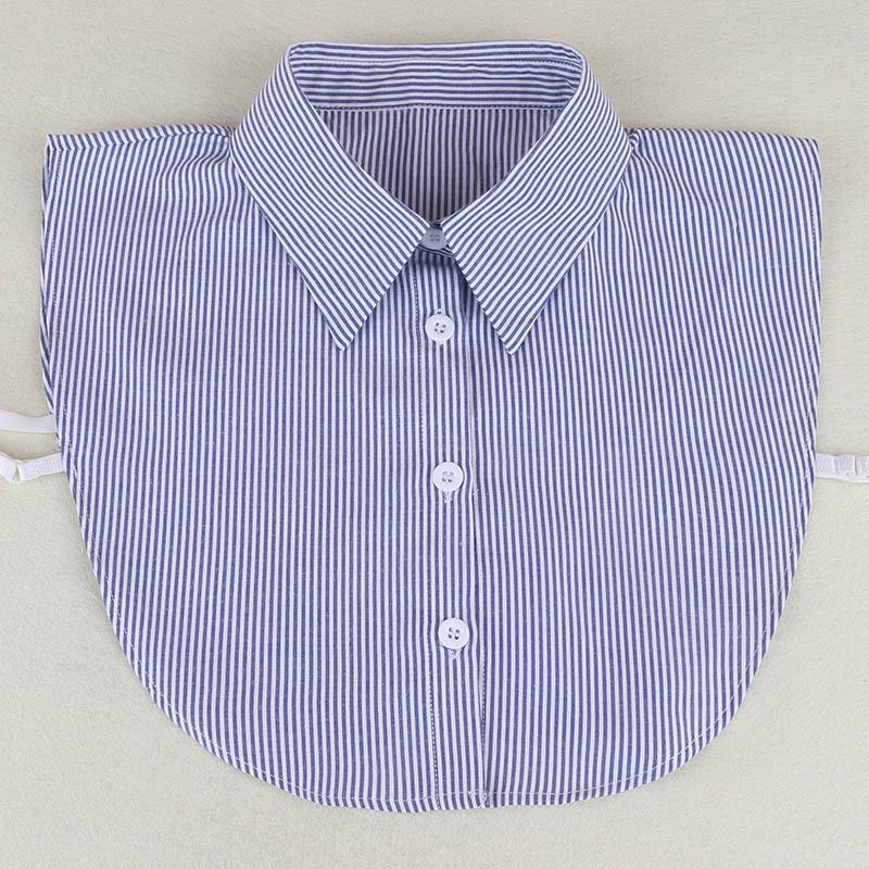 Korean-Style Striped Decorative Fake Collar for Women s Shirts and Sweaters