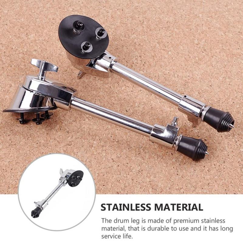 Bass Drum Spurs Instrument Accessory Anti-Skid Drum Legs Base Hardware Stand Portable Pedal Bracket For Beginners Professionals