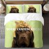 Personalised Duvet Cover Double/Single,Custom Duvet Cover with Any Photo/Text/Logo,Custom Bedding Set Gifts for Women Men Family