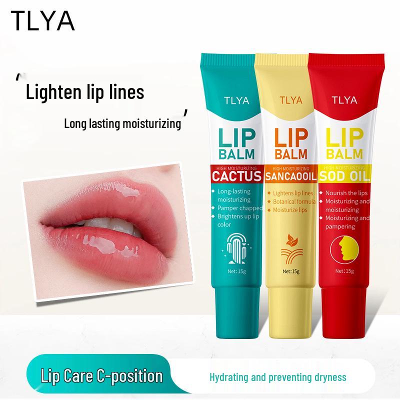 TLYA Deep Moisturizing Lip Balm: Prevents Dryness & Peeling in Autumn/Winter, Best-Selling Lip Care. Cactus Moisturizing Lip Balm