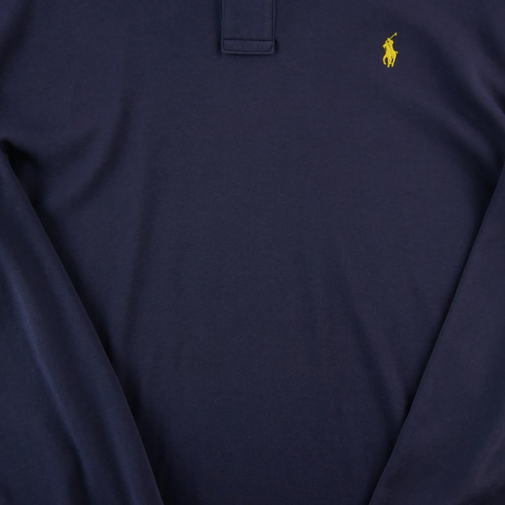Seconde vie - Polo manches longues Homme  Marine - Bon état