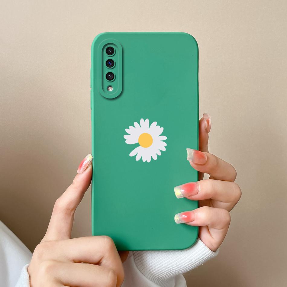 Case For Samsung A50 A50S Cute Astronaut Camera Lens Protection Soft Liquid Silicone Back Cover For Samsung Galaxy A 50 50S Capa