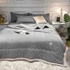 new summer washed cotton summer quilt machine washable summer cool quilt solid color skin-friendly air conditioner quilt