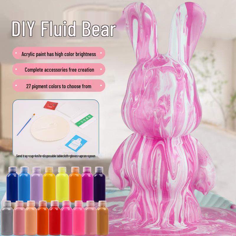 

DIY Violent Bear Vinyl Doll Keychain Pigment Pack