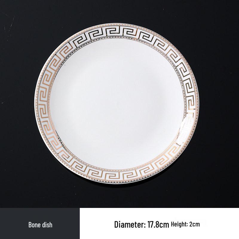 Hotel Restaurant Ceramic Tableware Set: Plates, Bowls, Cutlery, Chopsticks for Private Rooms - 7 or 8 Pieces