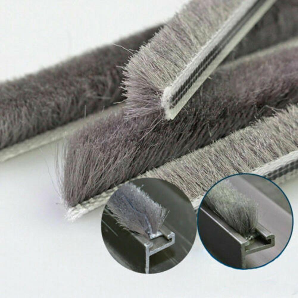 10M Hairy Seal Brush Seal Strip 5*10mm/5/12mm Pile Casement Sliding Door Weather Strip Draught Excluder Wind-proof Strip Gasket