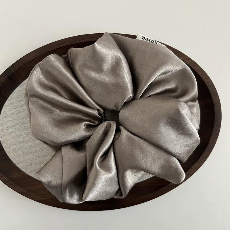 korea big silk scrunchies for women elastic  blue hair tie girls large hair rubber bands satin scrunchies hair accessories