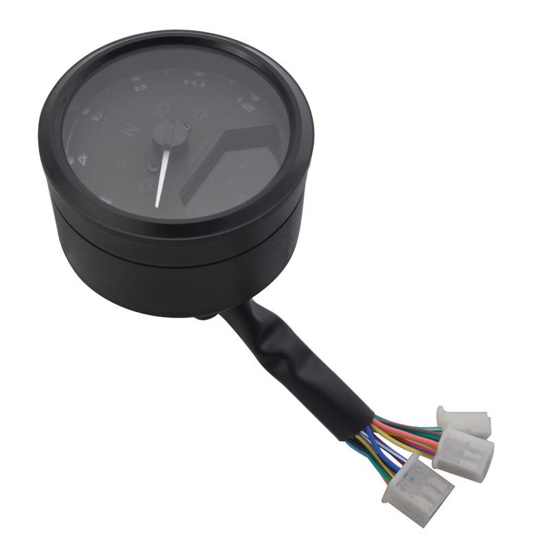 Motorcycle LCD Digital Odometer Tachometer Speedometer 2 - 4 Cylinders 12000rpm Moto Panel Speedometer Accessories Universal