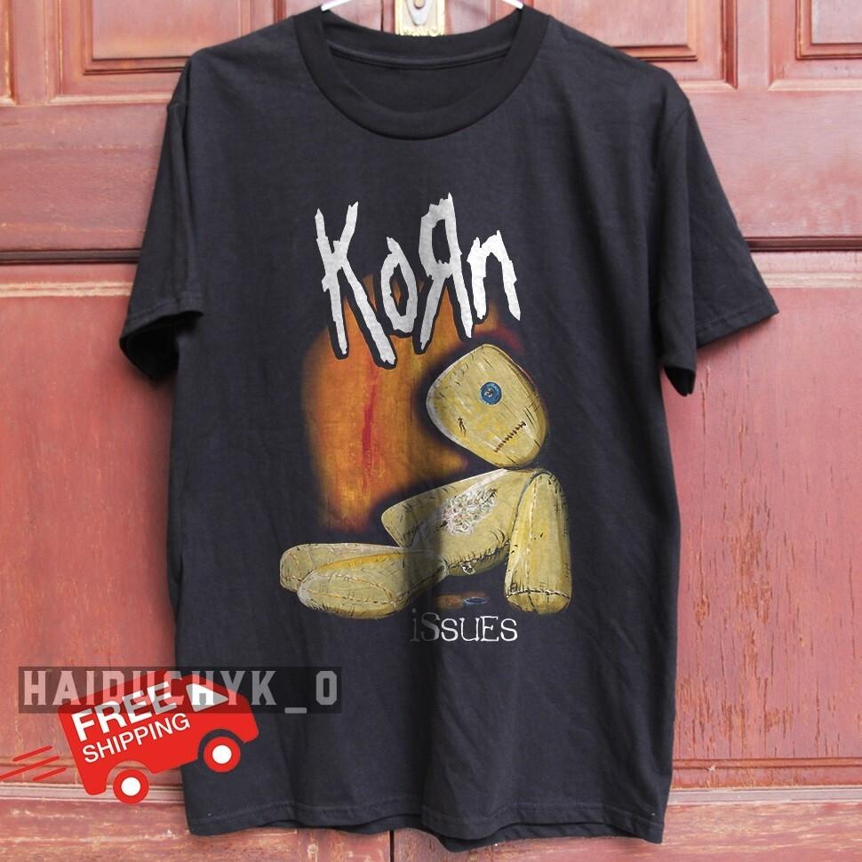Korn Issues Album Retro Unisex Black T-shirt - Free Shipping Unisex T-Shirt XXL