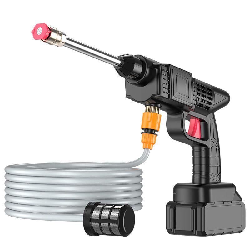 Rechargeable Portable High-Pressure Car Wash Spray Gun with Lithium Battery