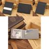 Men's Sophisticated Black Genuine Leather Wallet With Silver Money Clip And Card Holder