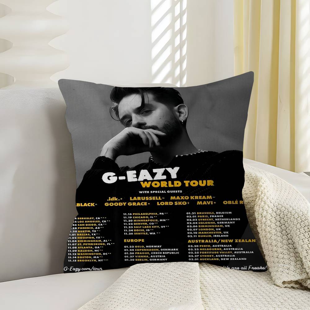 G Eazy Rap Hip Hop Star Singer Pillow Gifts Home Office Furnishings Bedroom Sofa Car Cushion Cover case xcm