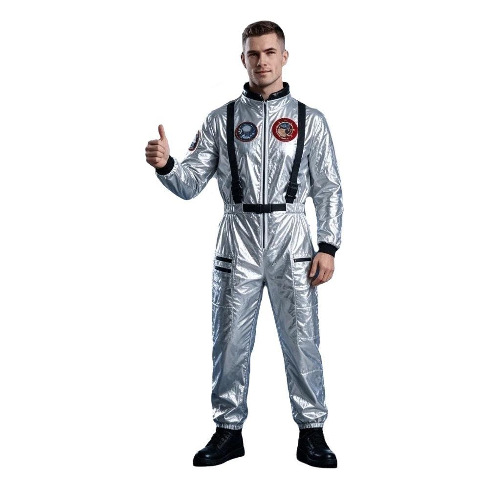 Performance Halloween Astronaut Costume Party Jumpsuit Spacesuit Dress Up Role Playing Cosplay Costume Family Party