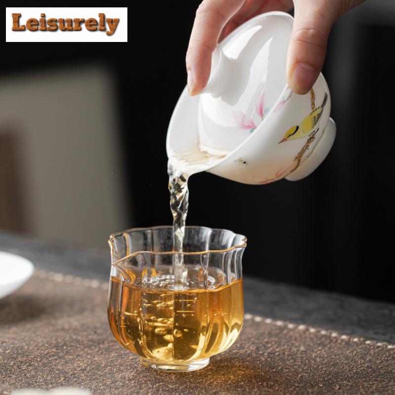 135ml butikový nefritový porcelán Gaiwan, ručně malovaná květinová a ptačí čajová mísa, kryt na čajový konvici, miska, kavárny, dárky