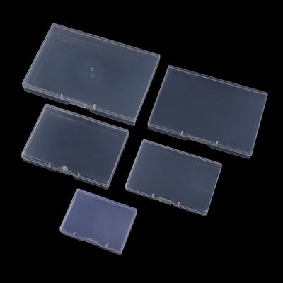 Transparente Kunststoffbox, rechteckige, durchscheinende Verpackungsbox, Aufbewahrungs-Organizer-Etui, staubdicht, langlebig, robuster Schmuckbehälter