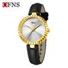 Ofns 1643 Brand Original Classic New Watches Fashion Women Quartz Movement Watch Geometric Dial Mesh Leather Belt Wristwatches