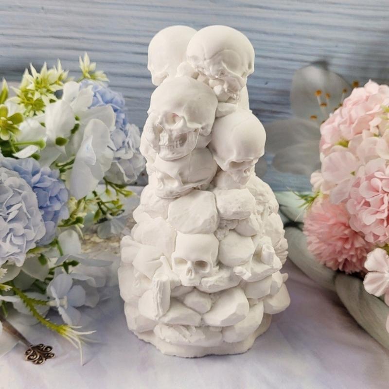 Halloween Skull Silicone Molds Silicone Concrete Cement Mould for Epoxy Resin, Plaster Decoration, Halloween Present