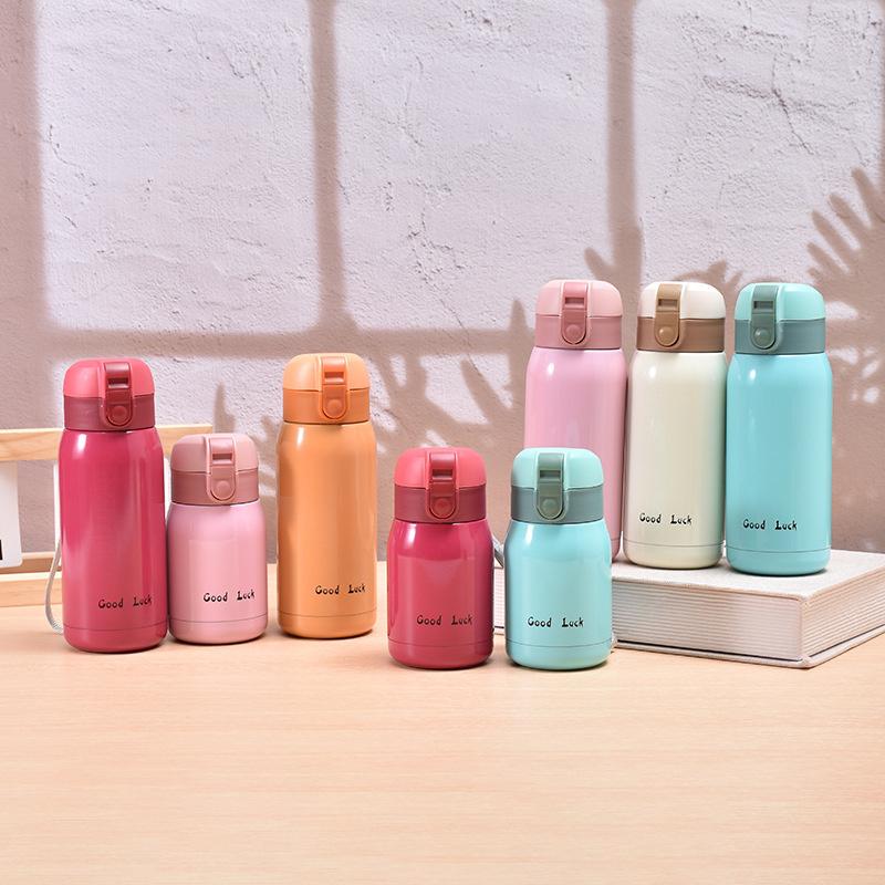 1PC 200ml/360ml Mini Thermos Cup Pocket Cup Stainless Steel Thermal Coffee Mug Vacuum Flask Insulated Hot Water Bottle Kids Gift