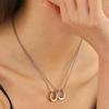 U shaped Charm Necklace Horseshoe Charm Necklace Wedding Jewelry Accessories for Women Girl Birthday Valentine