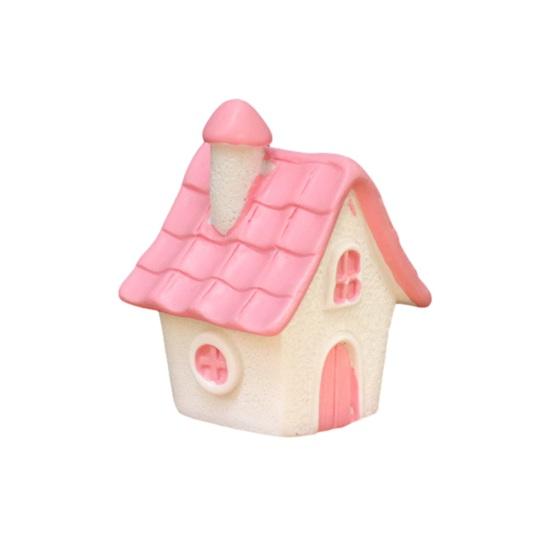 Miniature House Fairy Garden Accessory Tiny Village House Bonsai Terrarium Crafts Mini Resin Figurine for Plant Pot Micro Landscape