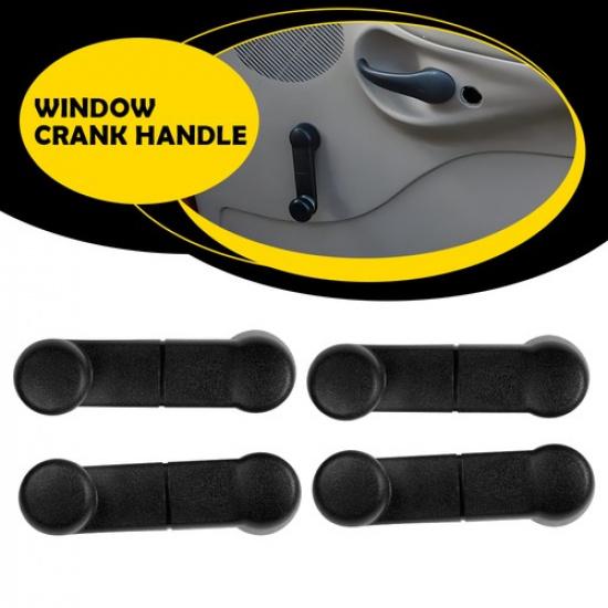 

4pcs Window Left Crank Handle Right Black Fit 1993-2011 Ford Ranger Pickup Truck