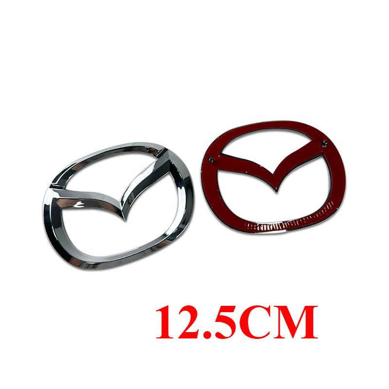 Plastic Car Front Trunk Emblem for Mazda 3 Logo Steering Wheel Badge 3D Body Replaced Sticker Rear Tail Refitting Decoration