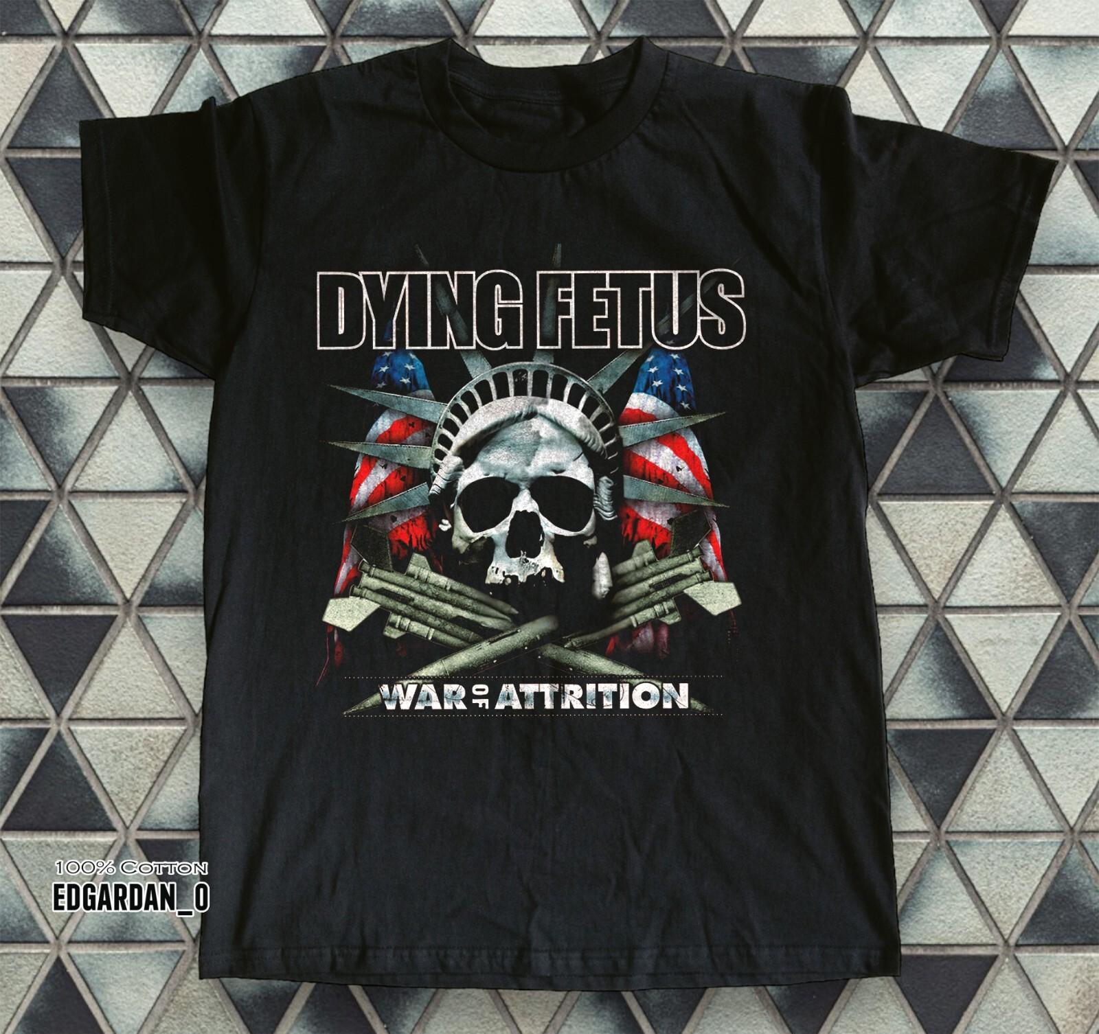 Dying Fetus - War of Attrition Альбом Смертельный Метал Группа Черная Футболка S-5XL M