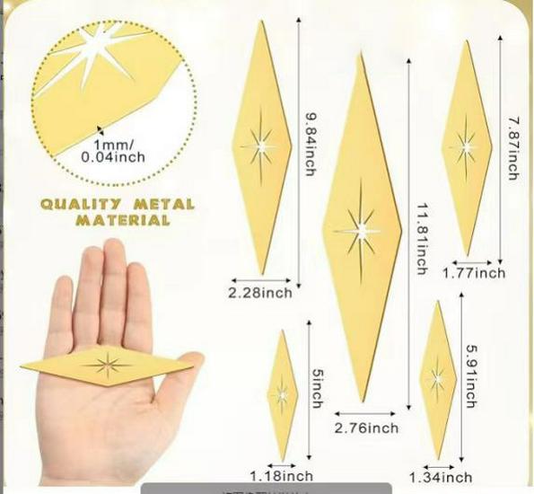 Medieval Modern Retro Star Metal Wall Art Decor