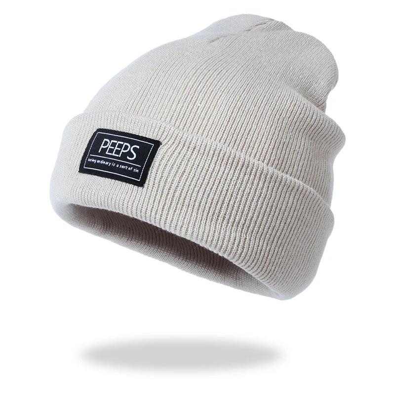 Fashion Women Men Warm Acrylic Beanie Hat Cap Autumn Winter Lady Sad Expression Boy Girl Knitted Cap Hat For Women Men