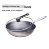 Triceratops 304 Stainless Steel Honeycomb Wok