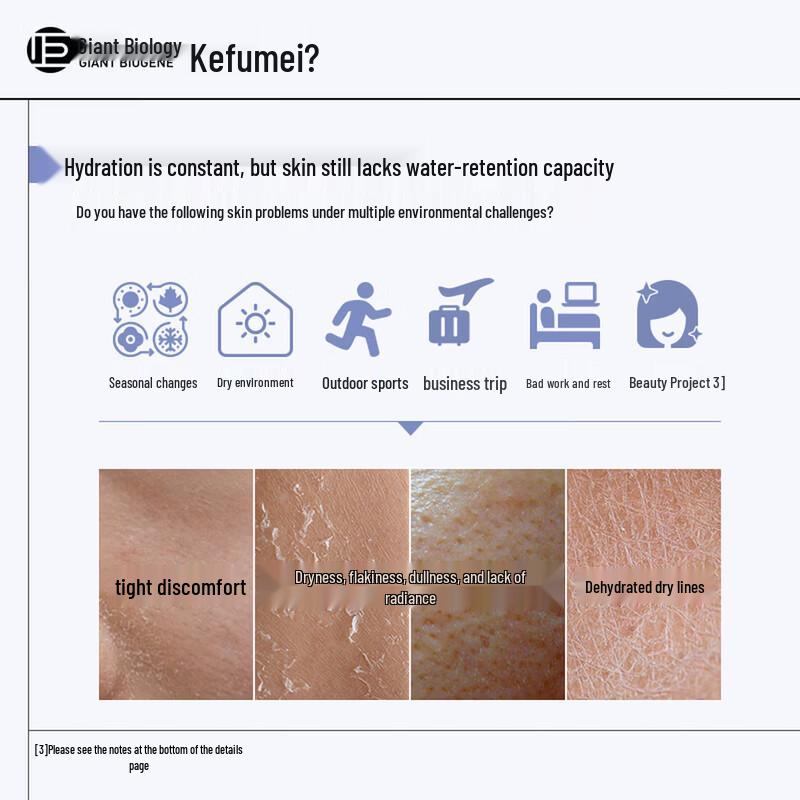 Kefumei Kyselina hyaluronová Extrakt z řas Hydratační sérum