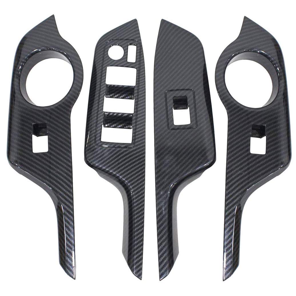 

Takelablaze Накладка на дверной выключатель Черный Салонные Детали на Заказ Стиль Карбон C-HR чёрный