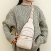 Měkká kožená náprsní taška Dámská crossbody taška Barevná taška přes rameno Sportovní taška přes rameno Dámská náprsní taška