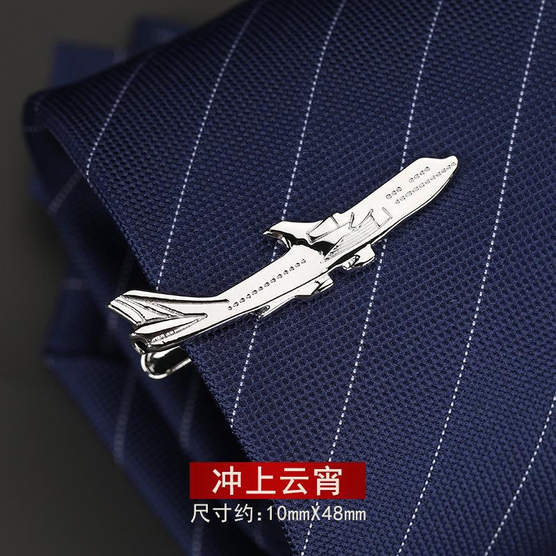 Men'S Tie Clip Men'S Simple Silver Metal Business Wear Fashion High-End Accessories Professional Men'S Pin