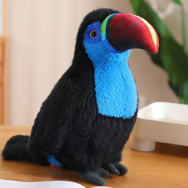 Beak Giant Colorful Plush Bird Toy Parrot Stuffed Animal Kids Decoration Home