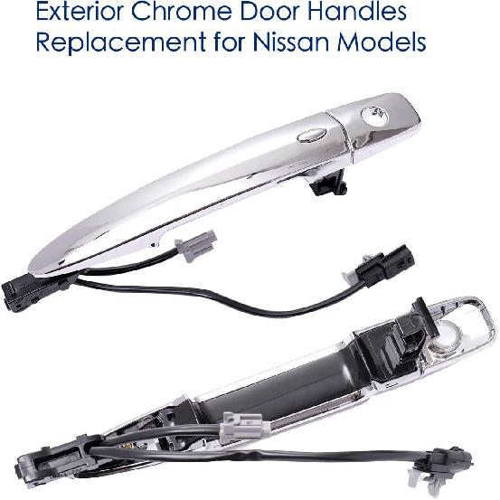 806469N00A Front Left Driver Door Handle For Nissan Sentra 2013-2018,Nissan Murano Maxima 2009-2014, Nissan Leaf 2011-2017,806469N00A,Chrome