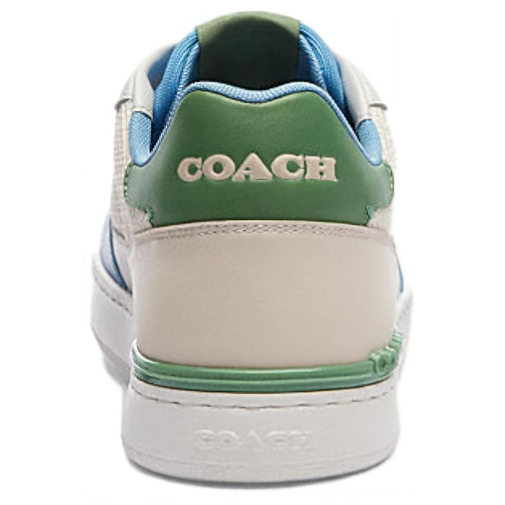 Coach Clip Round Toe Lace-Up Sneakers Men Sneakers Blue CR872-WSQ