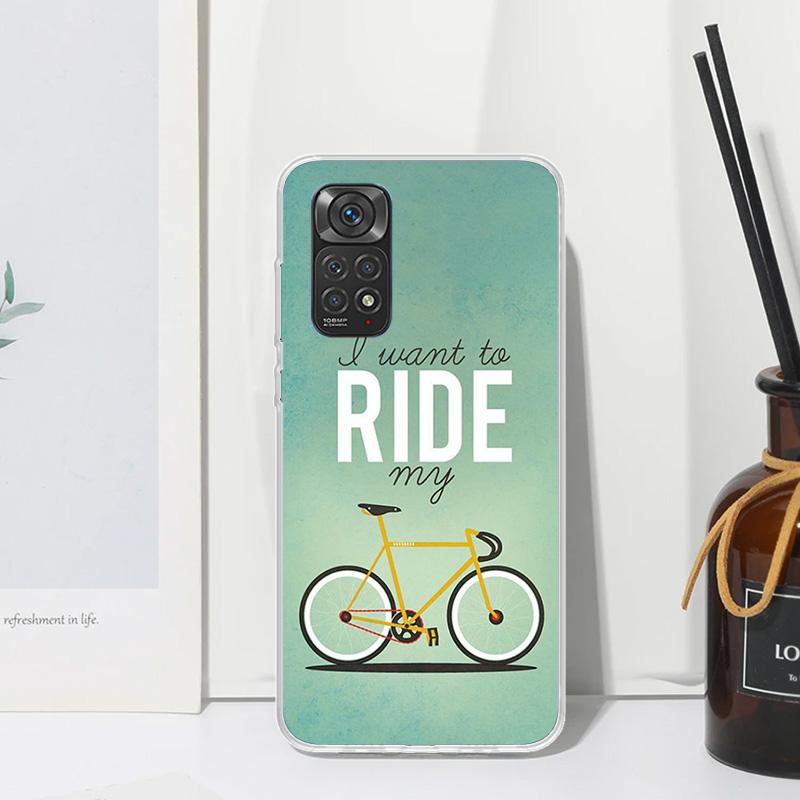 Bicycle Bike Sport Phone Case For Xiaomi Redmi Note 15 13 14S 14 Pro Plus 12S 11S 10S 12 11E 10 11T Art Fundas Back Cover Redmi