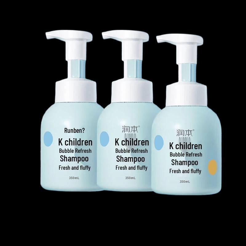 RUNBEN Kids  Refreshing Bubble Shampoo (3 x 350ml)