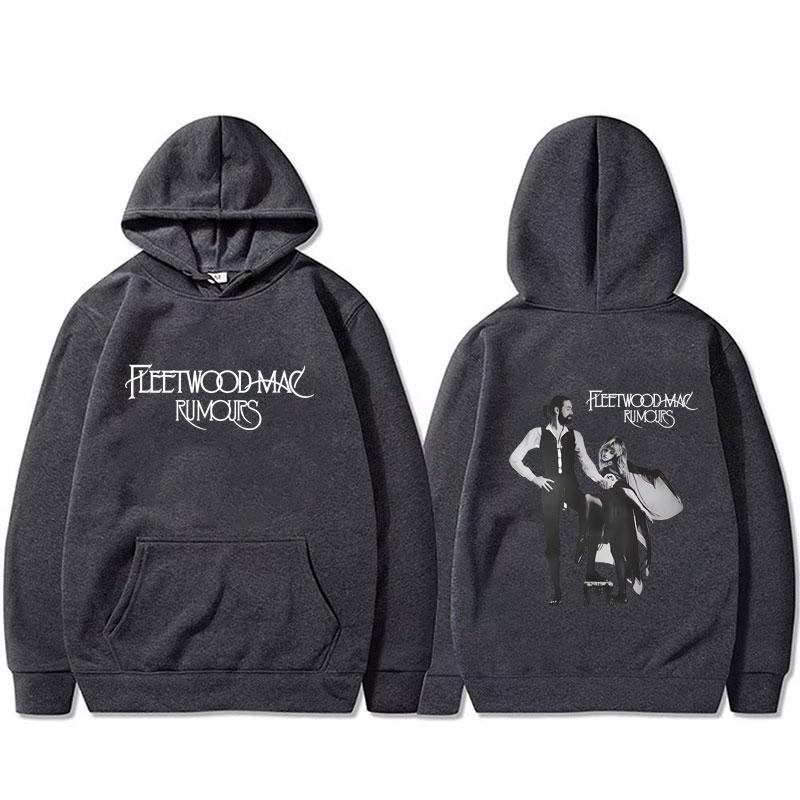 Rockband Fleetwood Mac Rumours Album Grafik Hoodie Stevie Nicks Kapuzen-Trainingsanzug Herren Lässig Fleece Baumwolle Übergroße Kapuzenpullover