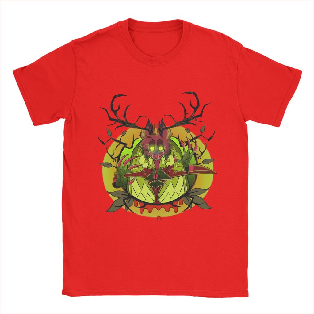 H-Hazbin Hotels T-Shirt Summer  100% Cotton T-Shirts For Men Hippie Design Tee Shirt Short Sleeve Vintage Tees