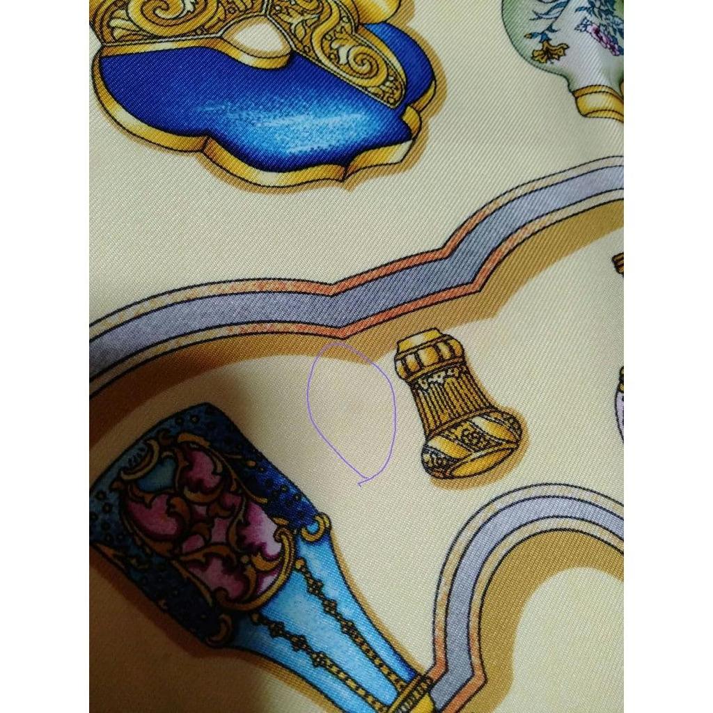 Used Hermes Scarf Carre 90 "Flacon~Perfume Bottle~"